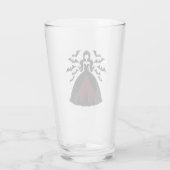 Vampire Queen Halloween Glas (Rückseite)