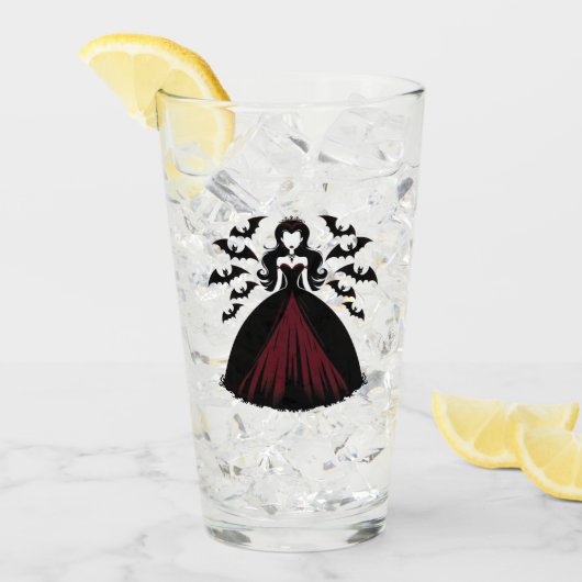 Vampire Queen Halloween Glas (Vorderseite Ice)