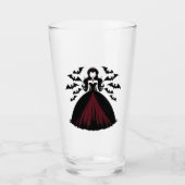 Vampire Queen Halloween Glas (Vorderseite)