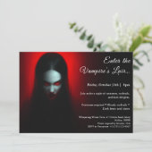 Vampire Queen - Halloween Party Einladung (Stehend Vorderseite)