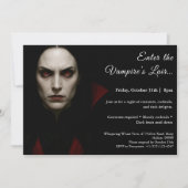 Vampire Queen - Halloween Party Einladung (Vorderseite)