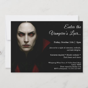 Vampire Queen - Halloween Party Einladung