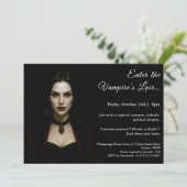 Vampire Queen - Halloween Party Einladung (Stehend Vorderseite)