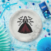 Vampire Queen Halloween-Party Pappteller (Party)