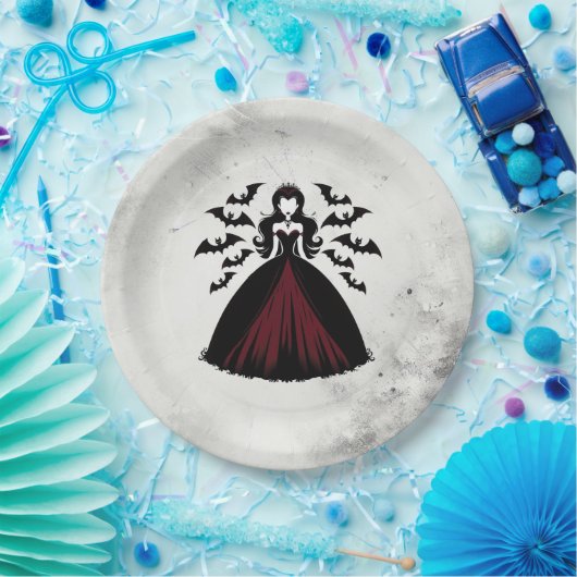Vampire Queen Halloween-Party Pappteller (Party)