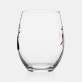 Vampire Queen Halloween Weinglas Ohne Stiel (Rechts)