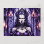 Vampire Queen in Gothic Castle Postkarte (Vorderseite)