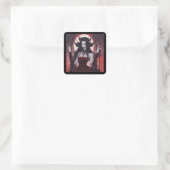 Vampire Queen Quadratischer Aufkleber (Tasche)