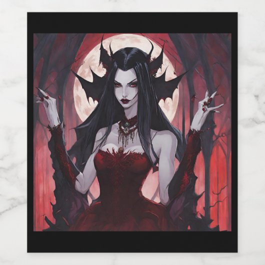 Vampire Queen Weinetikett (Einzelnes Label)