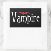 Vampire Rechteckiger Aufkleber (Tasche)
