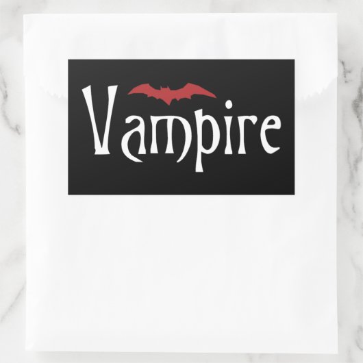 Vampire Rechteckiger Aufkleber (Tasche)