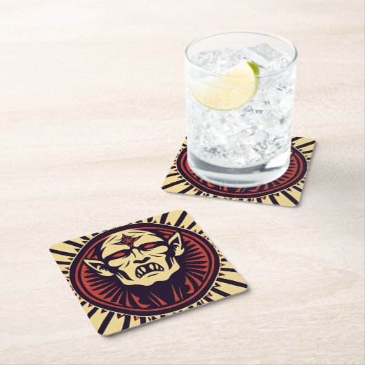 'VAMPIRE' RECHTECKIGER PAPPUNTERSETZER (Vor Ort)