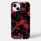 Vampire Red Camouflage Muster Beängstigend Creepe  Case-Mate iPhone Hülle (Rückseite)