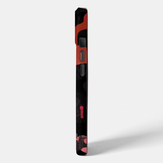 Vampire Red Camouflage Muster Beängstigend Creepe  Case-Mate iPhone Hülle (Rückseite / Links)