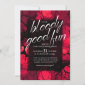 Vampire Red Halloween-Party Einladung (Vorderseite)