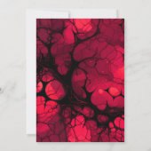 Vampire Red Halloween-Party Einladung (Rückseite)