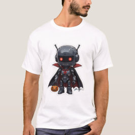 Vampire Robot Halloween T - Shirt Niedliche Sci-Fi