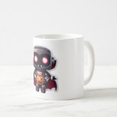 Vampire Robot Halloween Tasse Niedlich Spooky Tech (VorderseiteRechts)