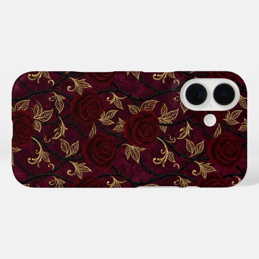 Vampire Rose Garden Pattern Phone Case (Rückseite (Horizontal))