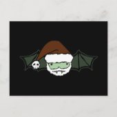 Vampire Santa Bat Feiertagspostkarte (Vorderseite)