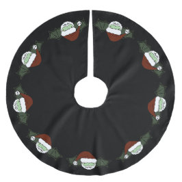 Vampire Santa Bat Polyester Weihnachtsbaumdecke