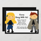 Vampire-Schrecken-NachtHalloween-Party-Einladung Einladung (Vorne/Hinten)