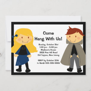 Vampire-Schrecken-NachtHalloween-Party-Einladung Einladung