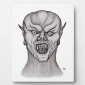 Vampire Schwarzweiß-Design Fotoplatte (Vorderseite)