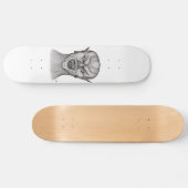 Vampire Schwarzweiß-Design Skateboard (Horizontal)