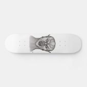 Vampire Schwarzweiß-Design Skateboard (Horizontal)