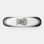 Vampire Schwarzweiß-Design Skateboard (Horizontal)