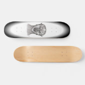 Vampire Schwarzweiß-Design Skateboard (Horizontal)