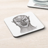 Vampire Schwarzweiß-Design Untersetzer (Linke Seite)