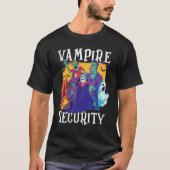 Vampire Security  Easy Halloween Costume T-Shirt (Vorderseite)