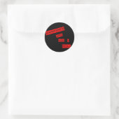 Vampire sind, wie ich rollen runder aufkleber (Tasche)