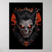 Vampire Skull Beängstigend Poster Wall Decke (Vorne)