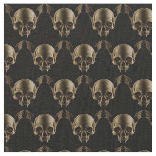 Vampire Skull Fabric Stoff (Nahaufnahme)