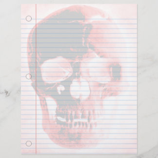 Vampire Skull Goth Notebook Paper