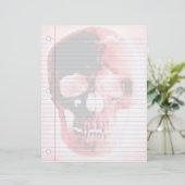 Vampire Skull Goth Notebook Paper (Stehend Vorderseite)