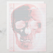 Vampire Skull Goth Notebook Paper (Vorne/Hinten)