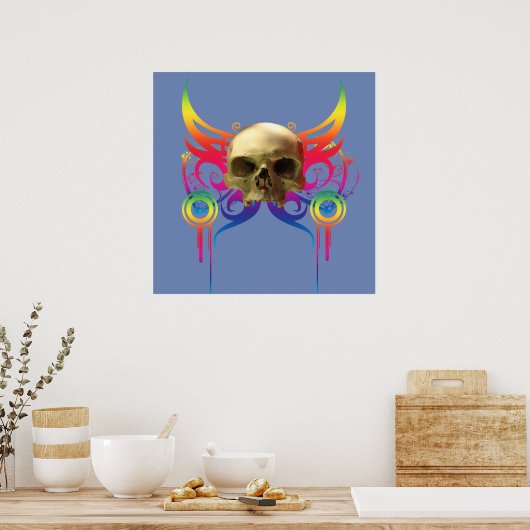 Vampire Skull Poster (Küche)