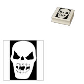 Vampire Skull Silhouette Briefmarke Gummistempel (Stempel)