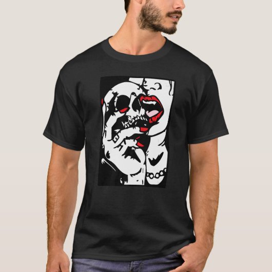 Vampire Skull Tattoo T-Shirt (Vorderseite)