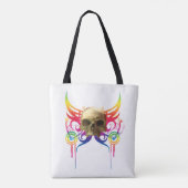 Vampire Skull Tote Bag Tasche (Rückseite)