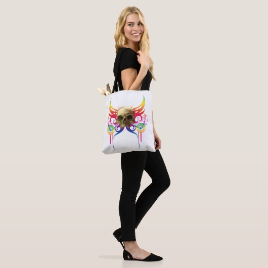 Vampire Skull Tote Bag Tasche (Am Model)