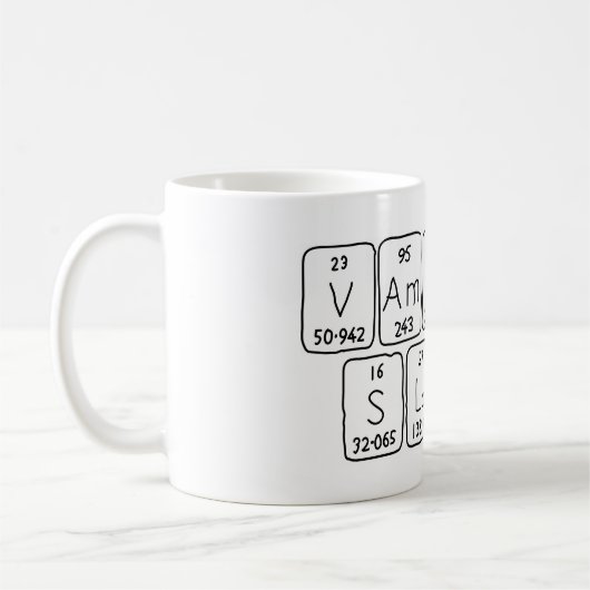 Vampire Slayer Periodensystem Tasse (Links)
