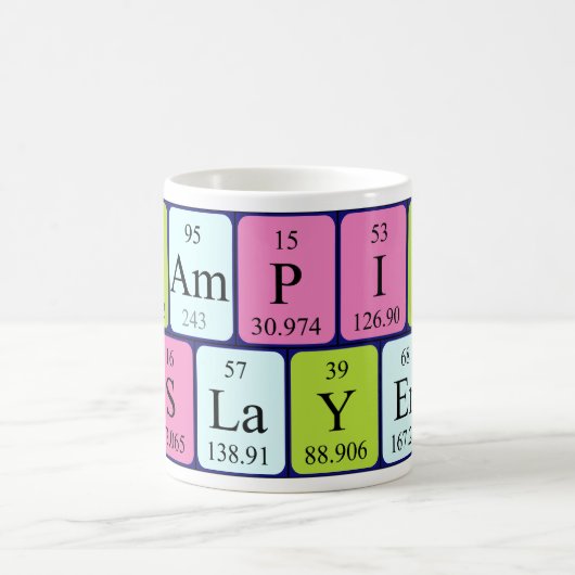 Vampire Slayer Periodensystem Tasse (Mittel)