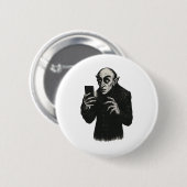 Vampire Smartphone Nosferatu Selfie Count Orlok Ha Button (Vorne & Hinten)