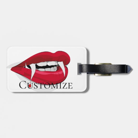 Vampire Smile Thunder_Cove Gepäckanhänger (Rückseite horizontal)