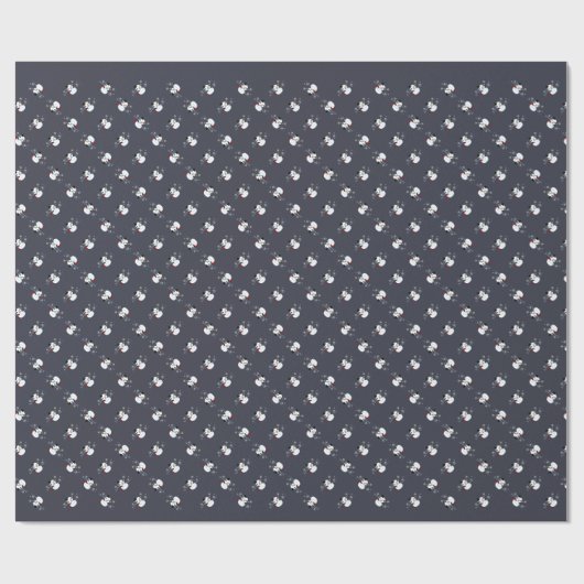 Vampire Snowman Geschenkpapier (Flach)